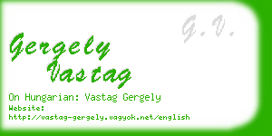 gergely vastag business card